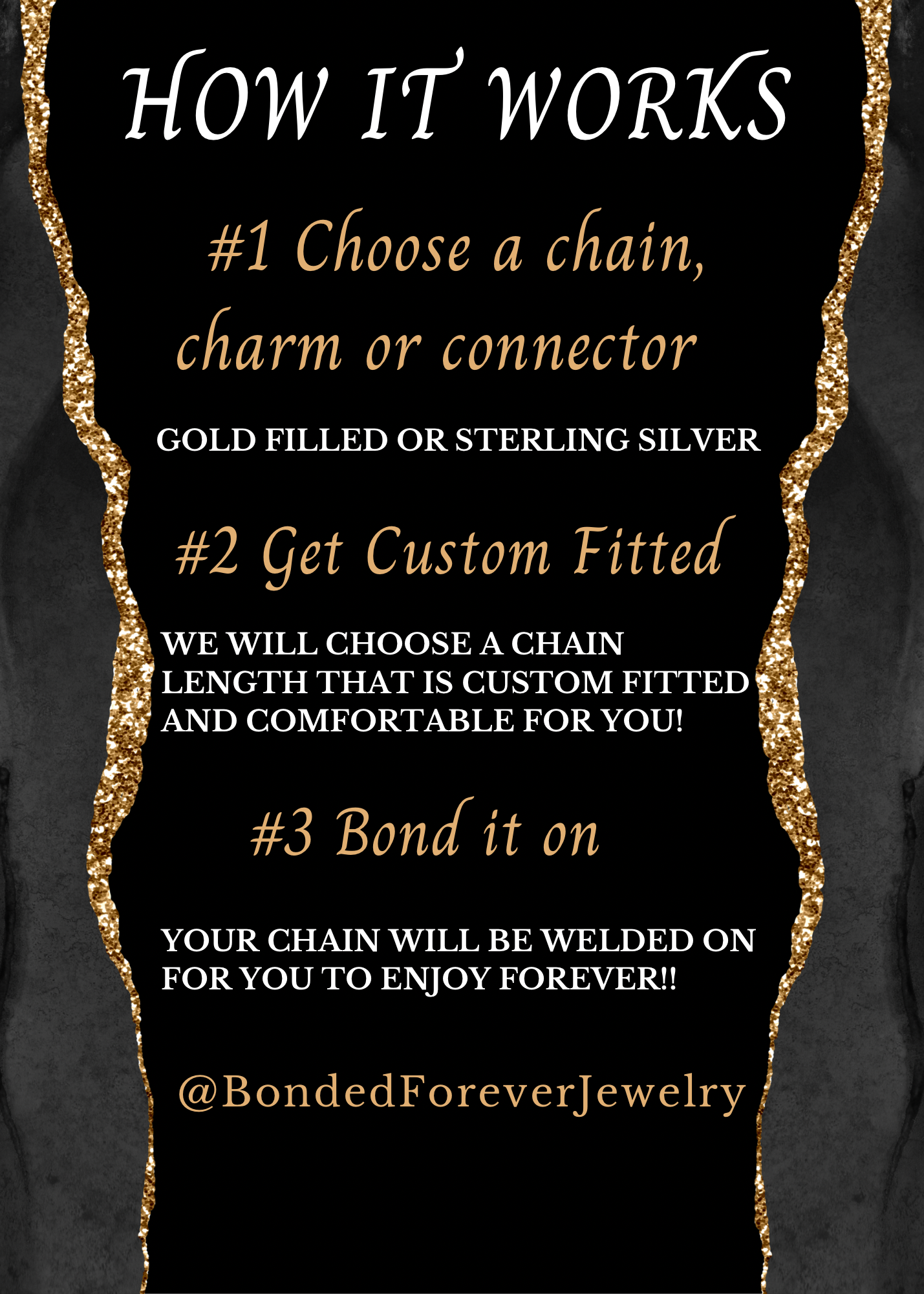 BONDED FOREVER JEWELRY CHAINS